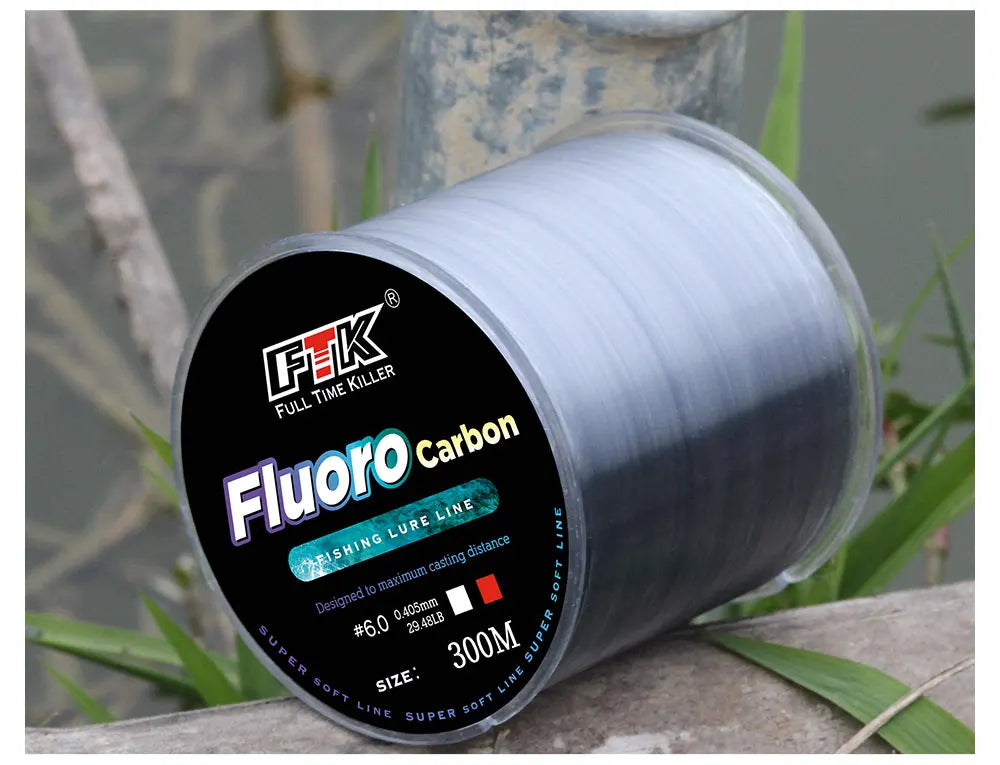 300m 500m Fluorocarbon Coating Fishing Line