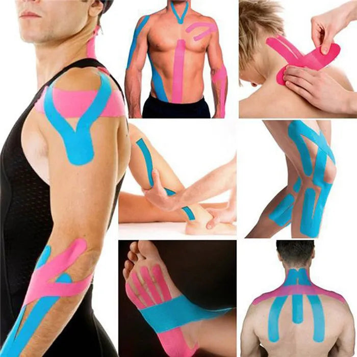 5 Size Kinesiology Tape Athletic ElastoSport Recovery Tapeplast Sport Recovery Strapping Gym Waterproof Tennis Muscle Pain Relief Bandag