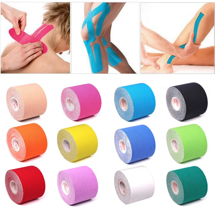 5 Size Kinesiology Tape Athletic ElastoSport Recovery Tapeplast Sport Recovery Strapping Gym Waterproof Tennis Muscle Pain Relief Bandag