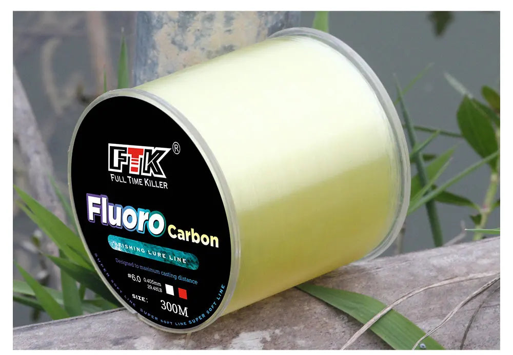 300m 500m Fluorocarbon Coating Fishing Line