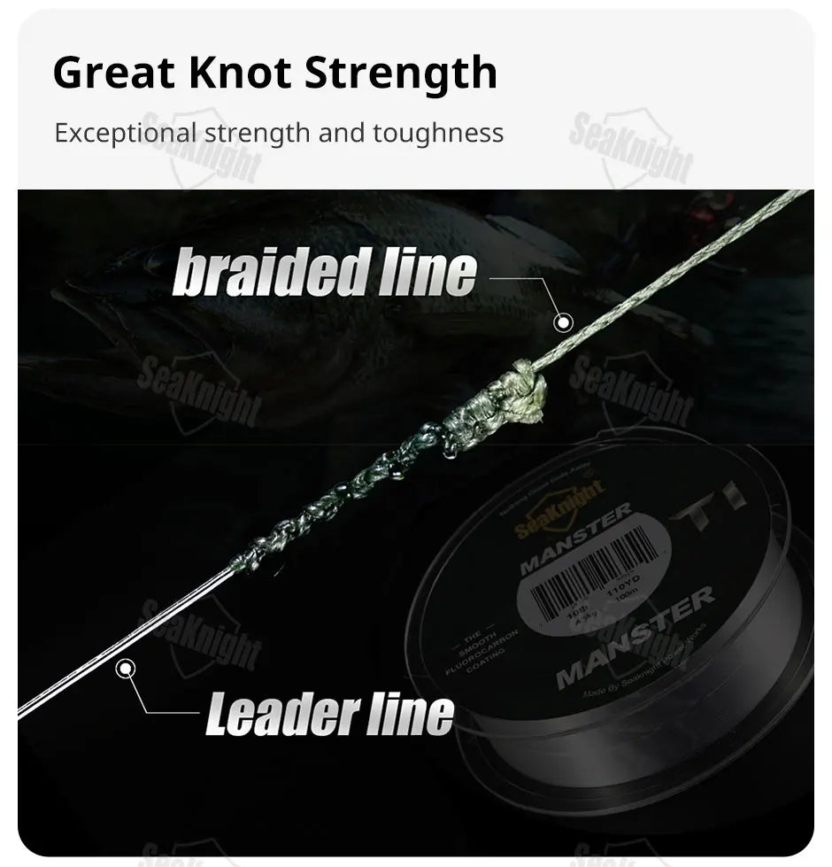 SeaKnight Brand W8 II Series 8 Strands Fishing Line Advanced Wide Angle Technology Braided PE Line Freshwater Saltwater Fishing