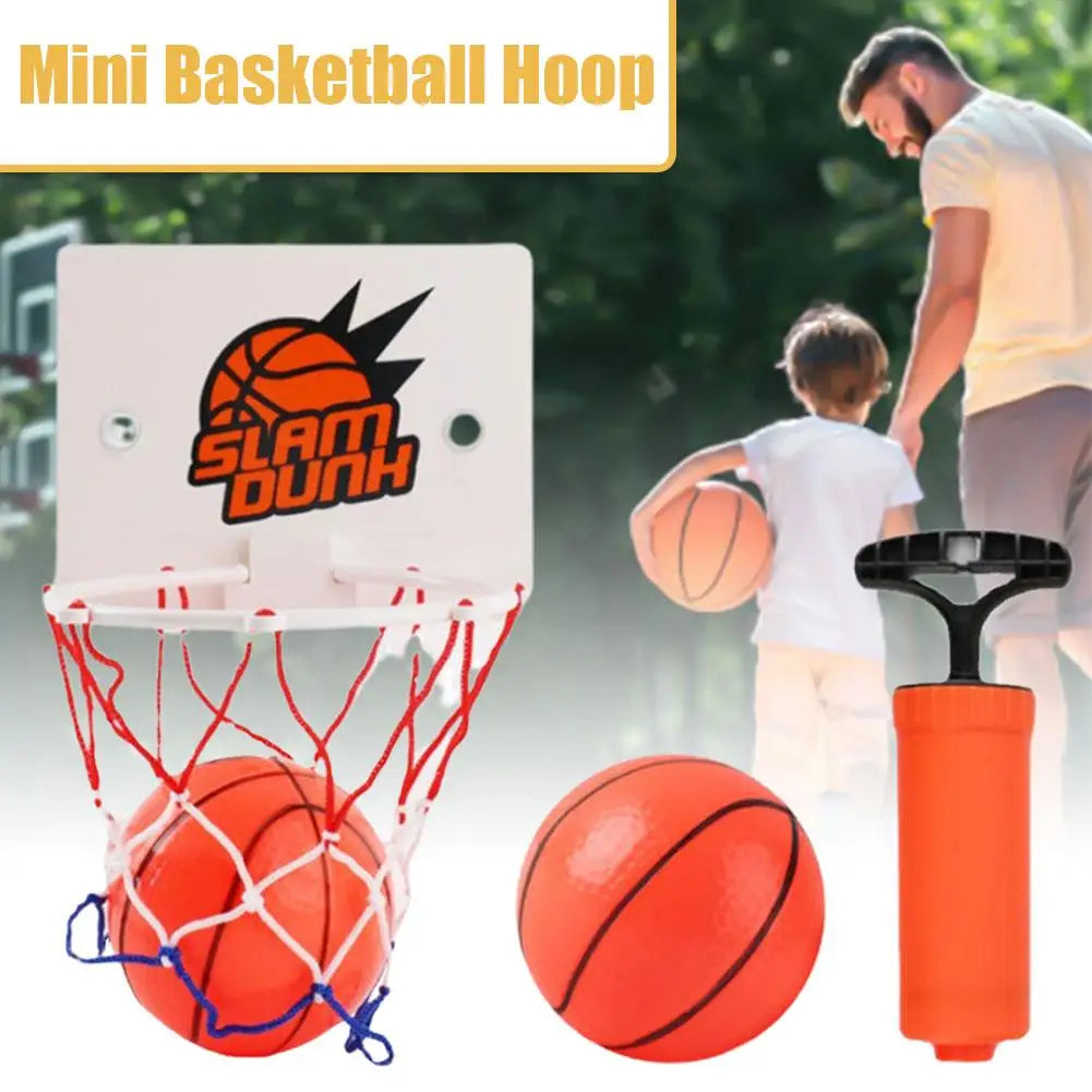 Mini Basketball Backboard Hoop Netball Board Box Set