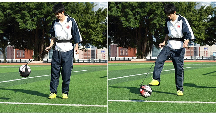 Soccer Ball Juggle Bags Children Auxiliary Circling Belt Kids Football Training Equipment Kick Solo Soccer Trainer Football Kick