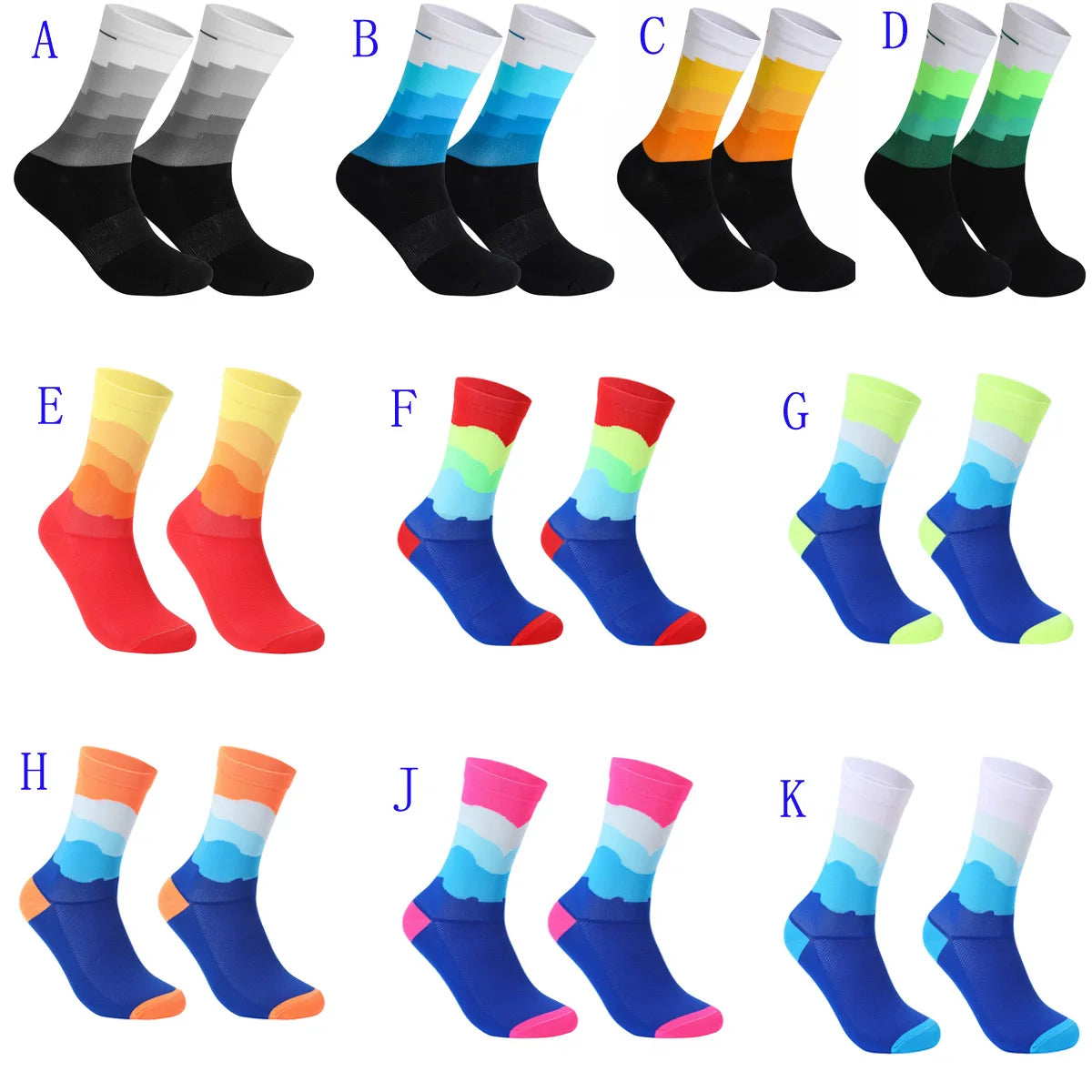 New Sport Socks Unisex Cycling Socks Men Outdoor Sports Socks Bike Footwear for Road Bike Socks Running Basketball Socks