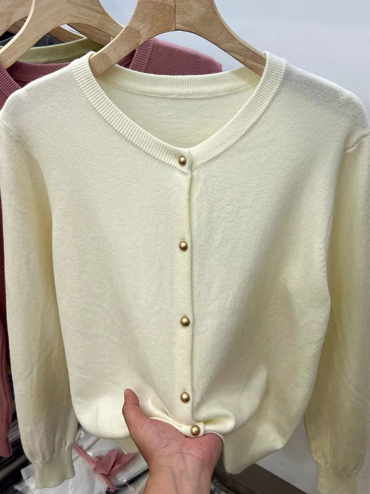 AOSSVIAO Long Sleeve Sweaters Cardigan Tops