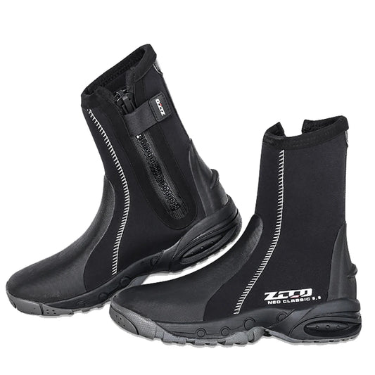 Neoprene Dive Boots with Side Zipper