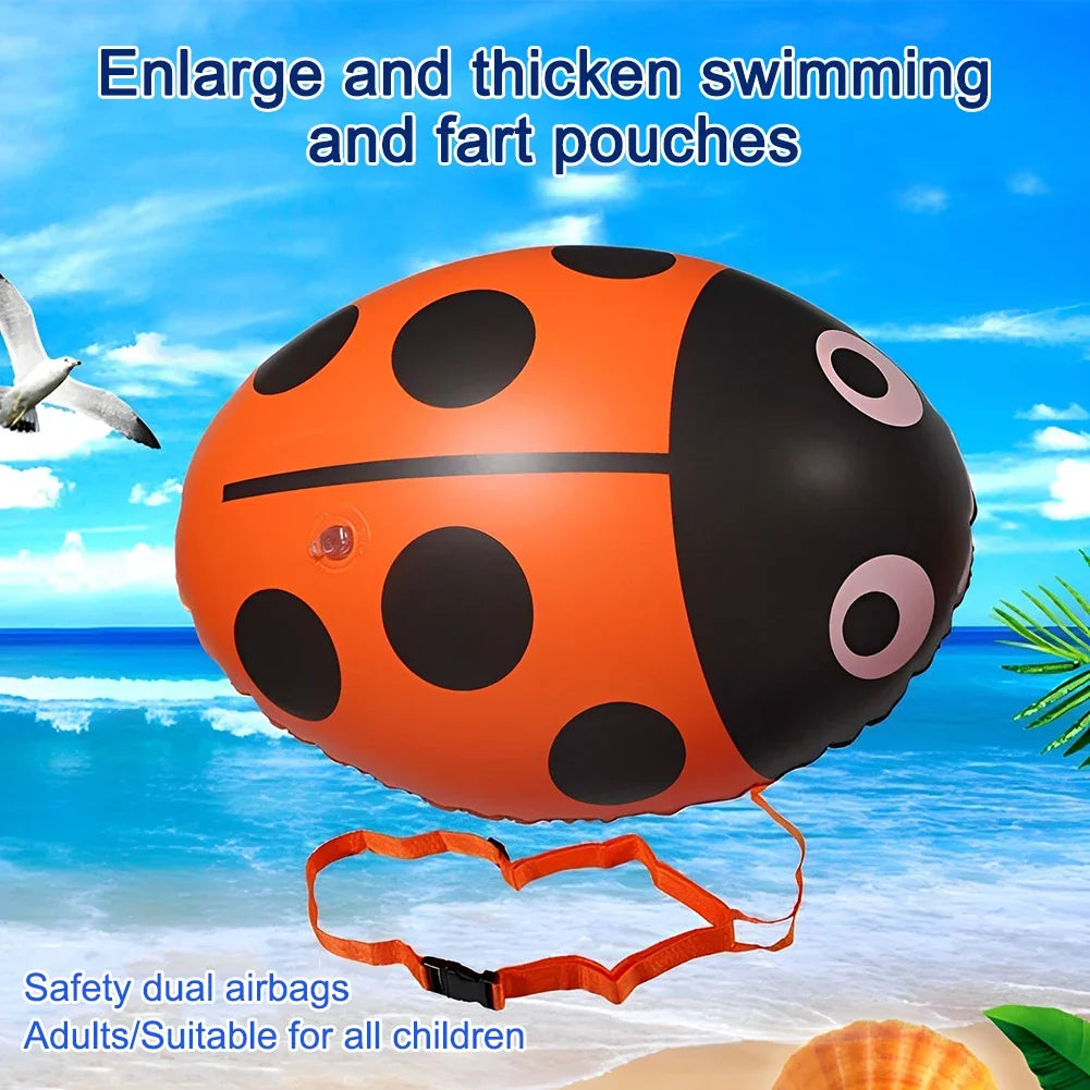 Inflatable Ladybug PVC Safety Swim Buoy