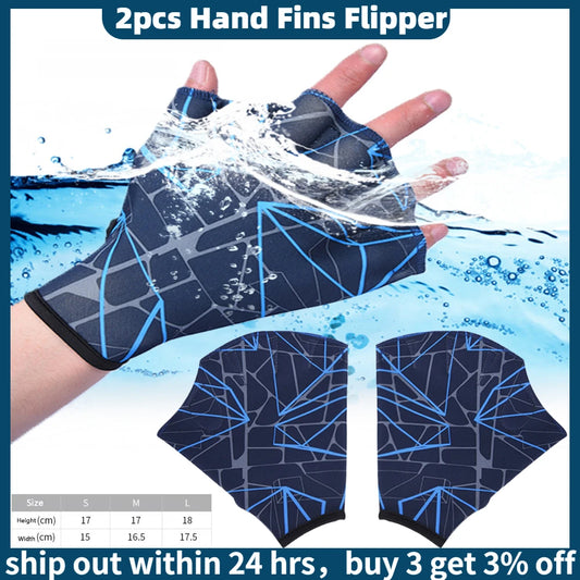 Unisex Swimming Hand Fins Flippers