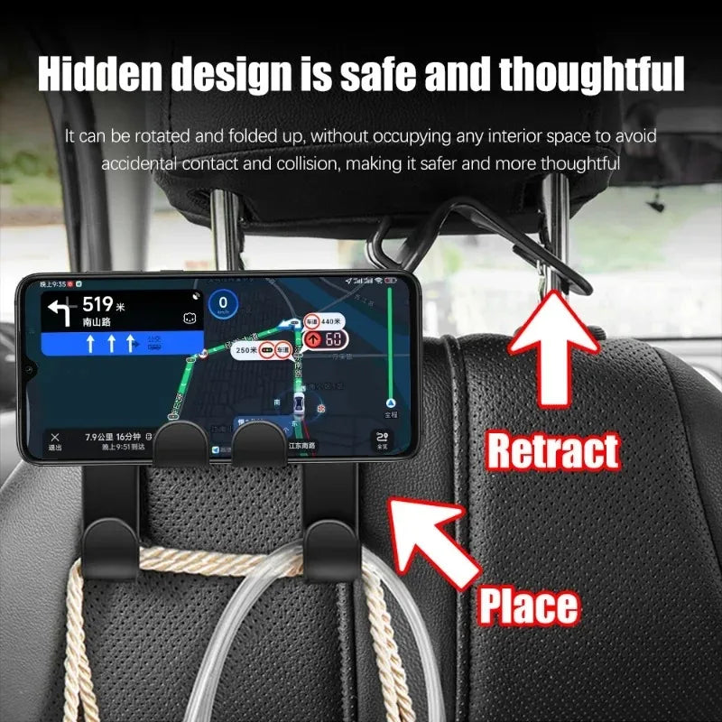 Multifunctional Car Seat Back Phone Hanger