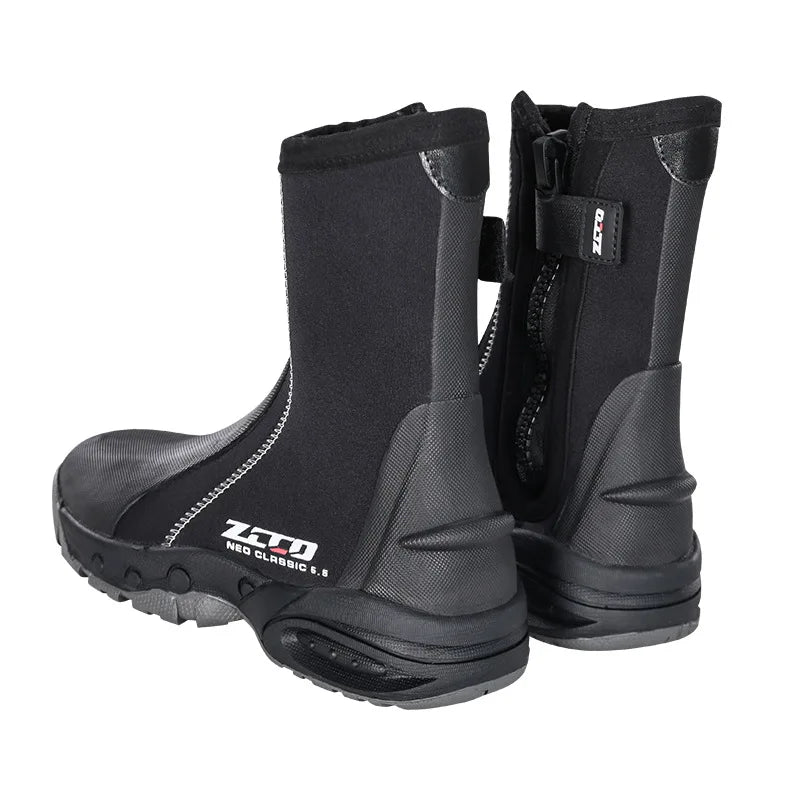 Neoprene Dive Boots with Side Zipper