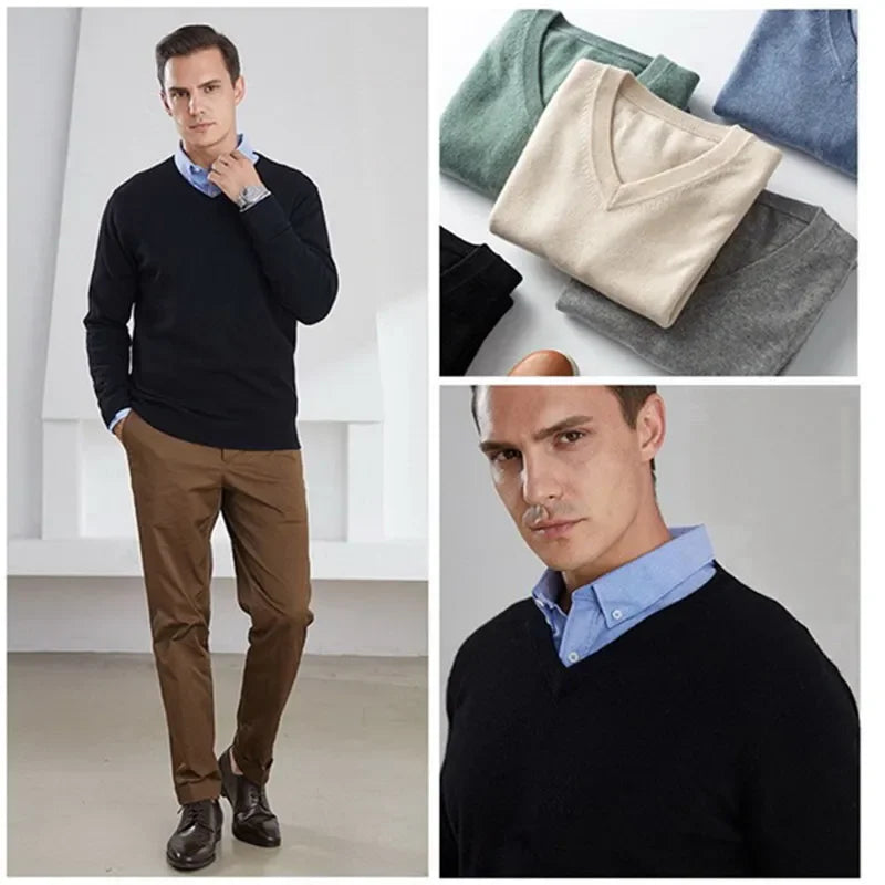 Soft Cashmere Sweater Men's Clothing